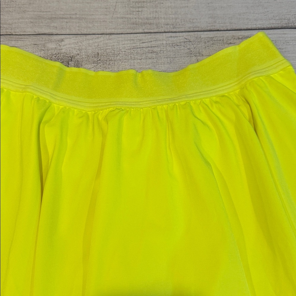 🍋Lululemon Court Rival High-Rise Skirt Long Size 10 Highlight Yellow W8ABUT🍋 - Picture 6 of 16